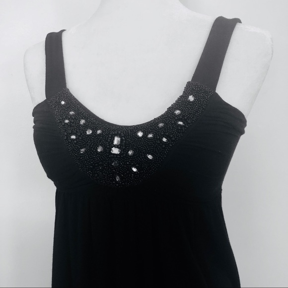 Black Jeweled Dress - Picture 2 of 6